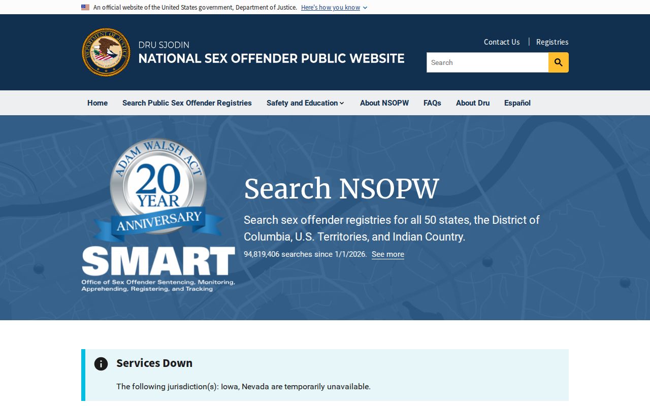 Idaho sex offender lookup national search route